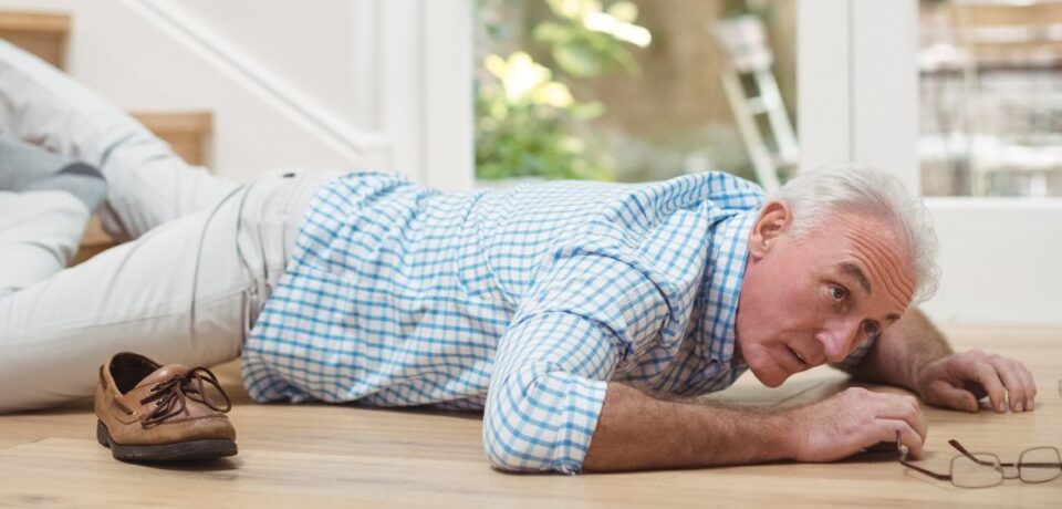 Man Falls Down Stairs Man Falls Down Stairs