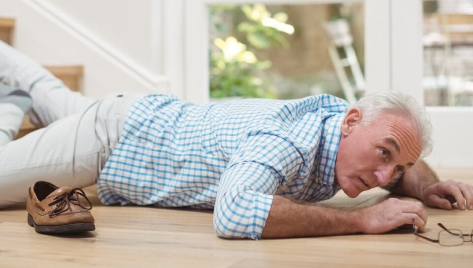 Man Falls Down Stairs