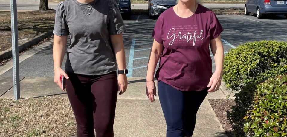 Patient Walking two women walking